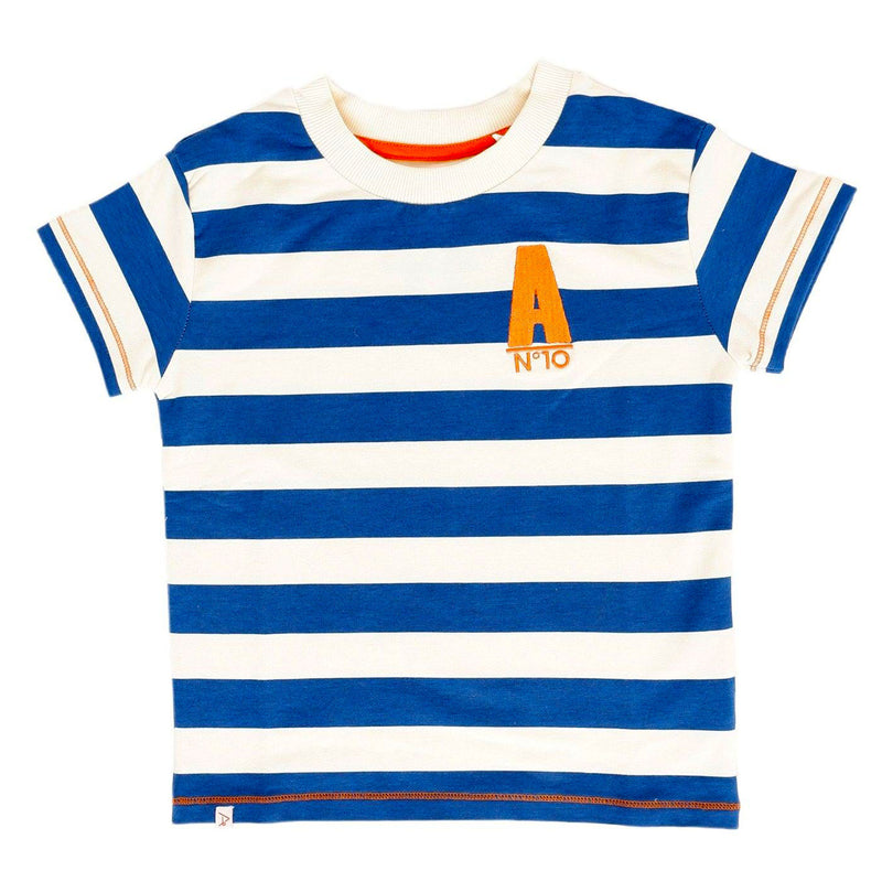 Load image into Gallery viewer, Surfing Around T-shirt, Harbour Stripes
