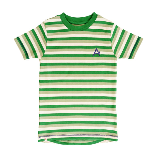 Bell T-shirt, Green Stripes