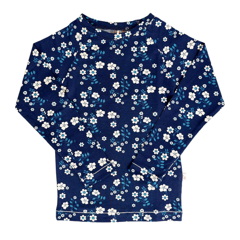 Load image into Gallery viewer, All You Need Tee, Twilight Blue Flowers
