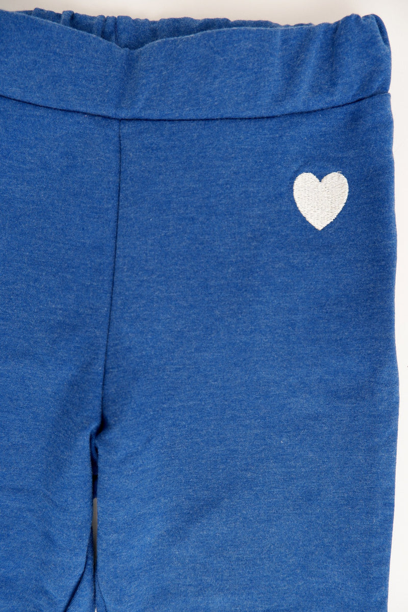 Load image into Gallery viewer, Detail of Albaofdenmark Bell leggins in bright blue
