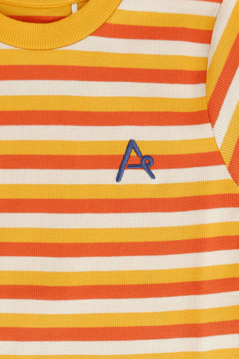 Load image into Gallery viewer, The Bell T-shirt, Citrus Retro Striped
