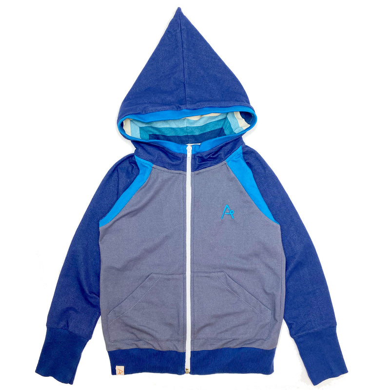 Load image into Gallery viewer, Robin Zipper Hoodie, Twilight Blue
