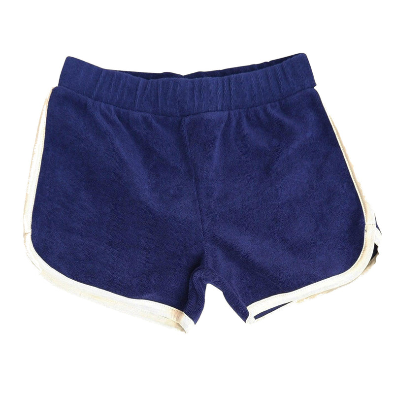 Load image into Gallery viewer, Terry shorts for children in organic cotton dark blue
