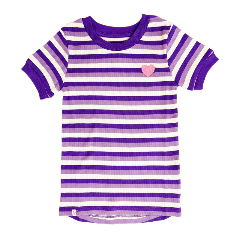 Load image into Gallery viewer, Gone for Ice Cream T-shirt, Heliotrope Stripes
