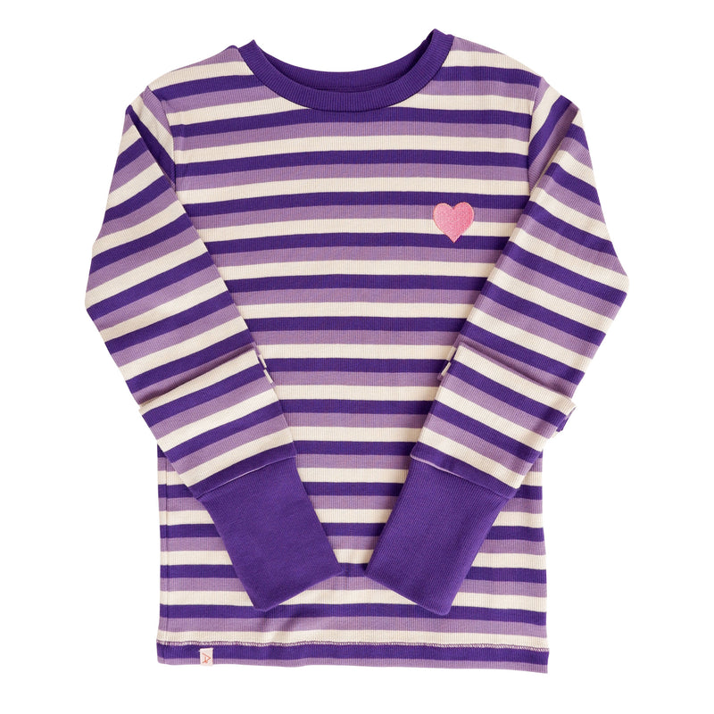 Load image into Gallery viewer, A Walk On The Beach Blouse, Heliotrope Stripes
