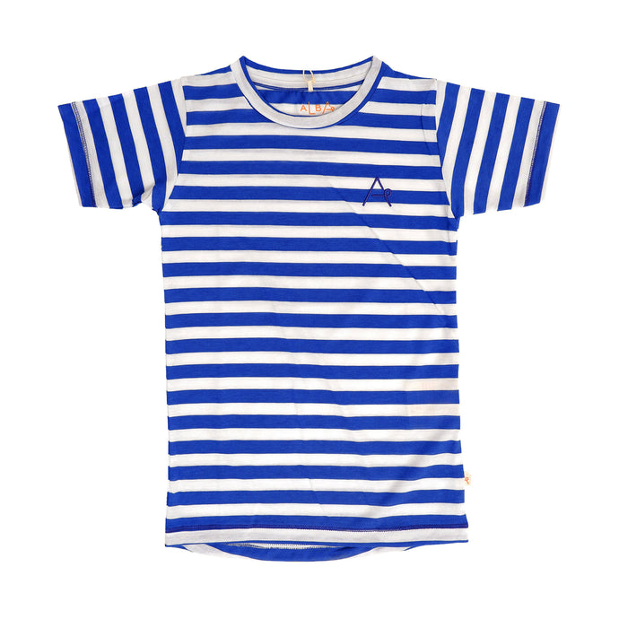 The Bell T-shirt, Blue Striped
