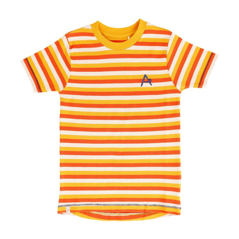 The Bell T-shirt in Red and Yellow Stripes Made of Organic Cotton ...