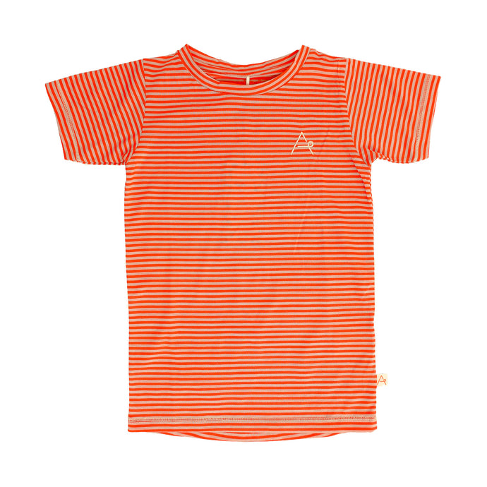 The Bell T-shirt, Small Orange Striped