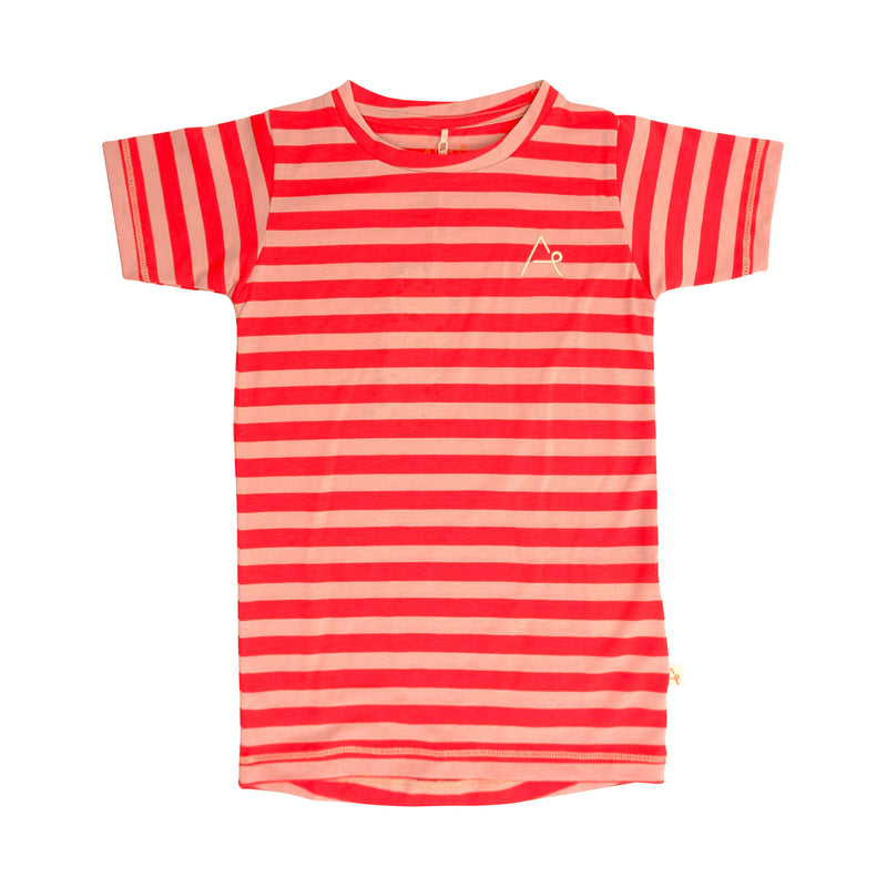 Load image into Gallery viewer, The Bell T-shirt, Red &amp; Rose

