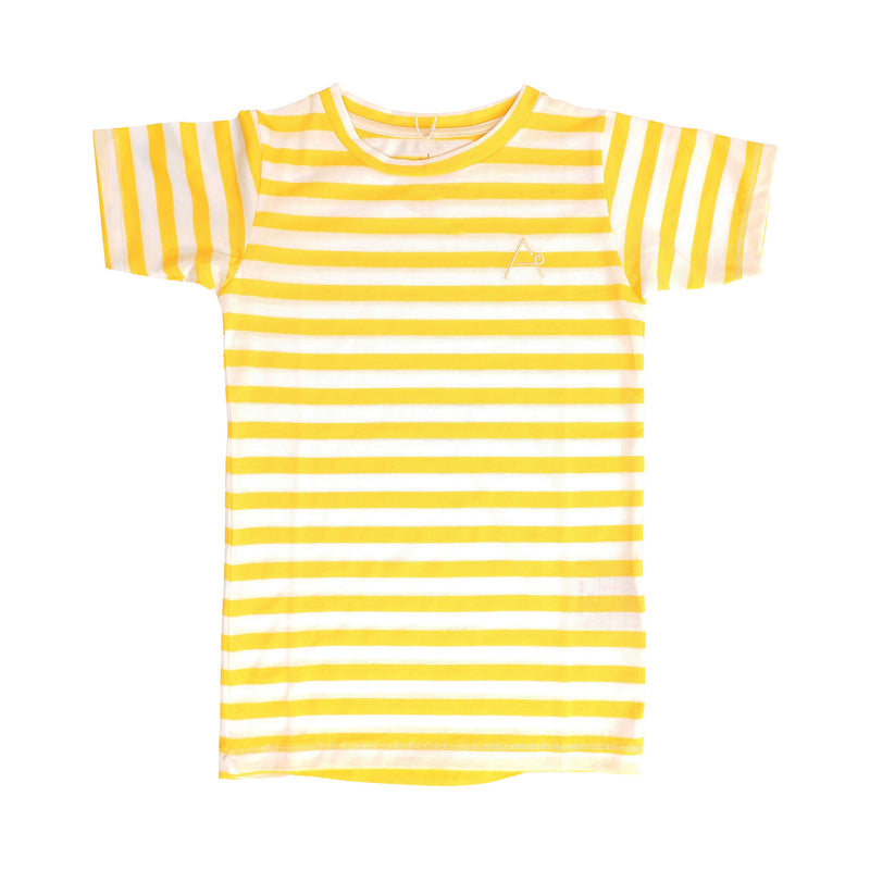 Load image into Gallery viewer, The Bell T-shirt, Retro Yellow &amp; White
