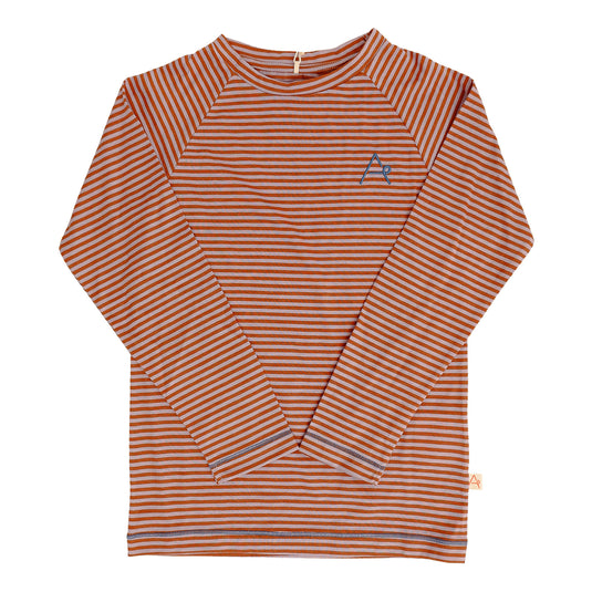 All You Need Tee, Brown Striped
