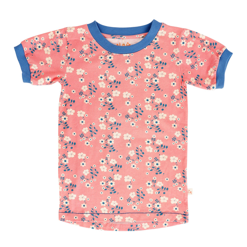Load image into Gallery viewer, Gone At The Beach T-shirt, Strawberry Flowers

