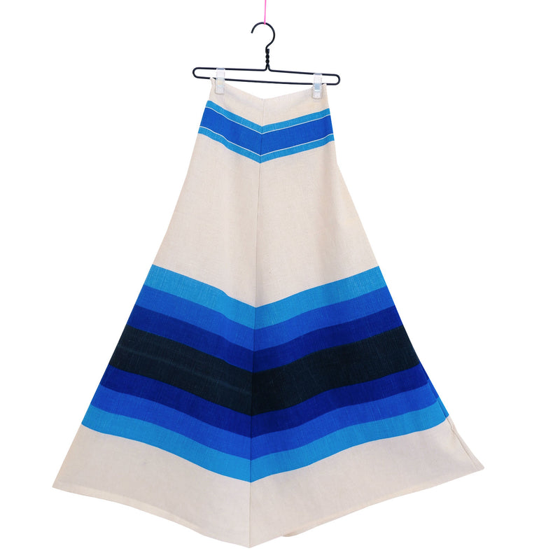 Load image into Gallery viewer, TABLECLOTH SKIRT ❤️ A BLUE RETRO DREAM
