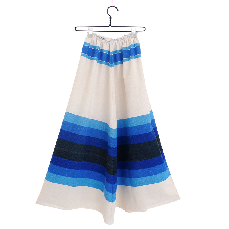 Load image into Gallery viewer, TABLECLOTH SKIRT ❤️ A BLUE RETRO DREAM
