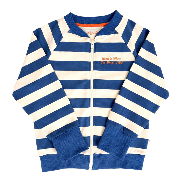 Waterside Jacket, Blue stripes