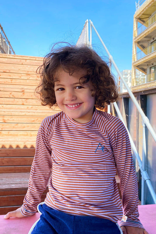 Scandinavian children clothes in stripes organic cotton