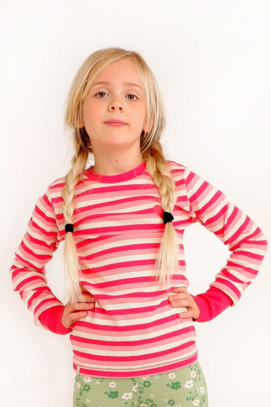 Scandinavian children clothes in stripes 