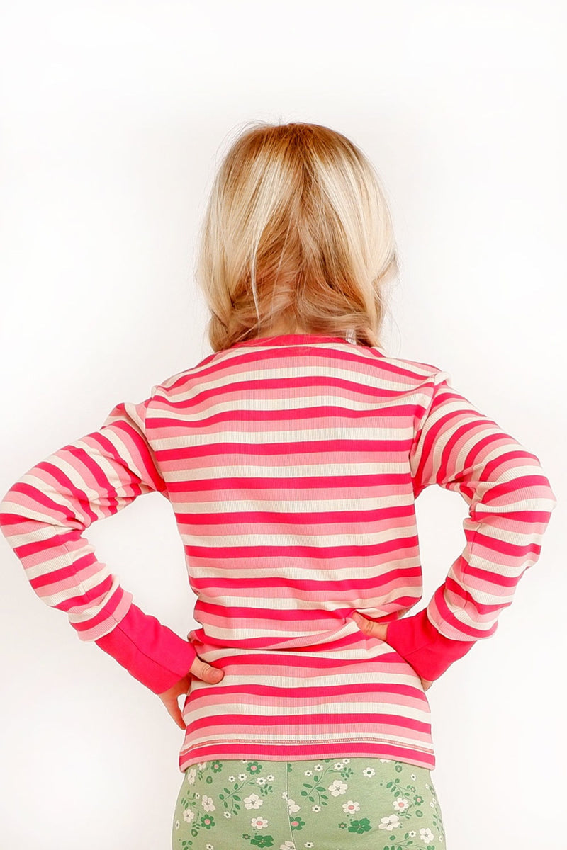 Laden Sie das Bild in Galerie -Viewer, Organic and sustainable striped blouse for children

