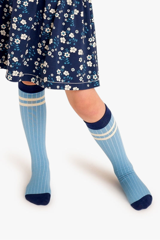 Alba Knee Socks, Bonnie Blue