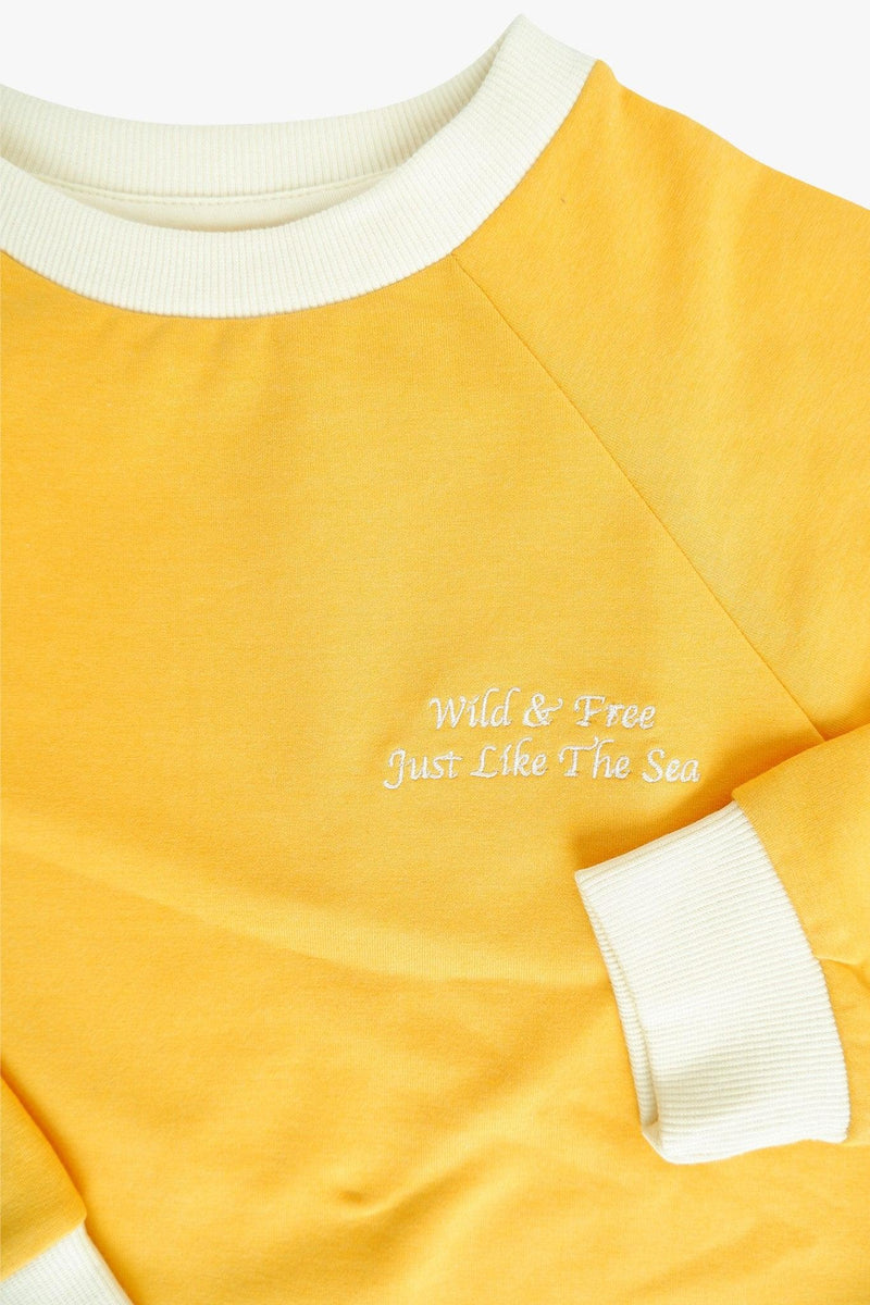 Load image into Gallery viewer, Soft, yellow sweat shirt for boys or girls
